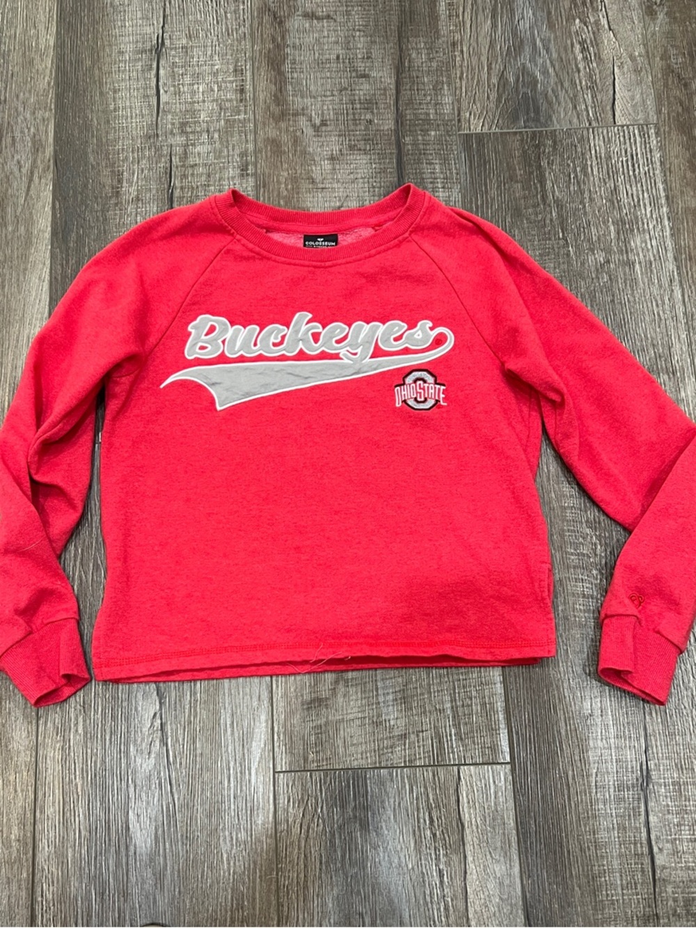 Colosseum Red "Buckeyes" Crewneck Sweatshirt. Small. Excellent condition